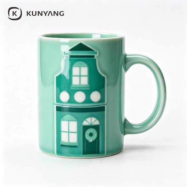 Holland Building Green Mug