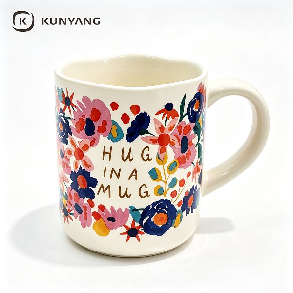 Floral Hug In A Mug Ceramic Cup