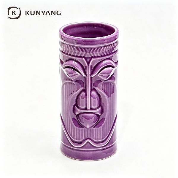 Purple Tiki Ceramic Mug