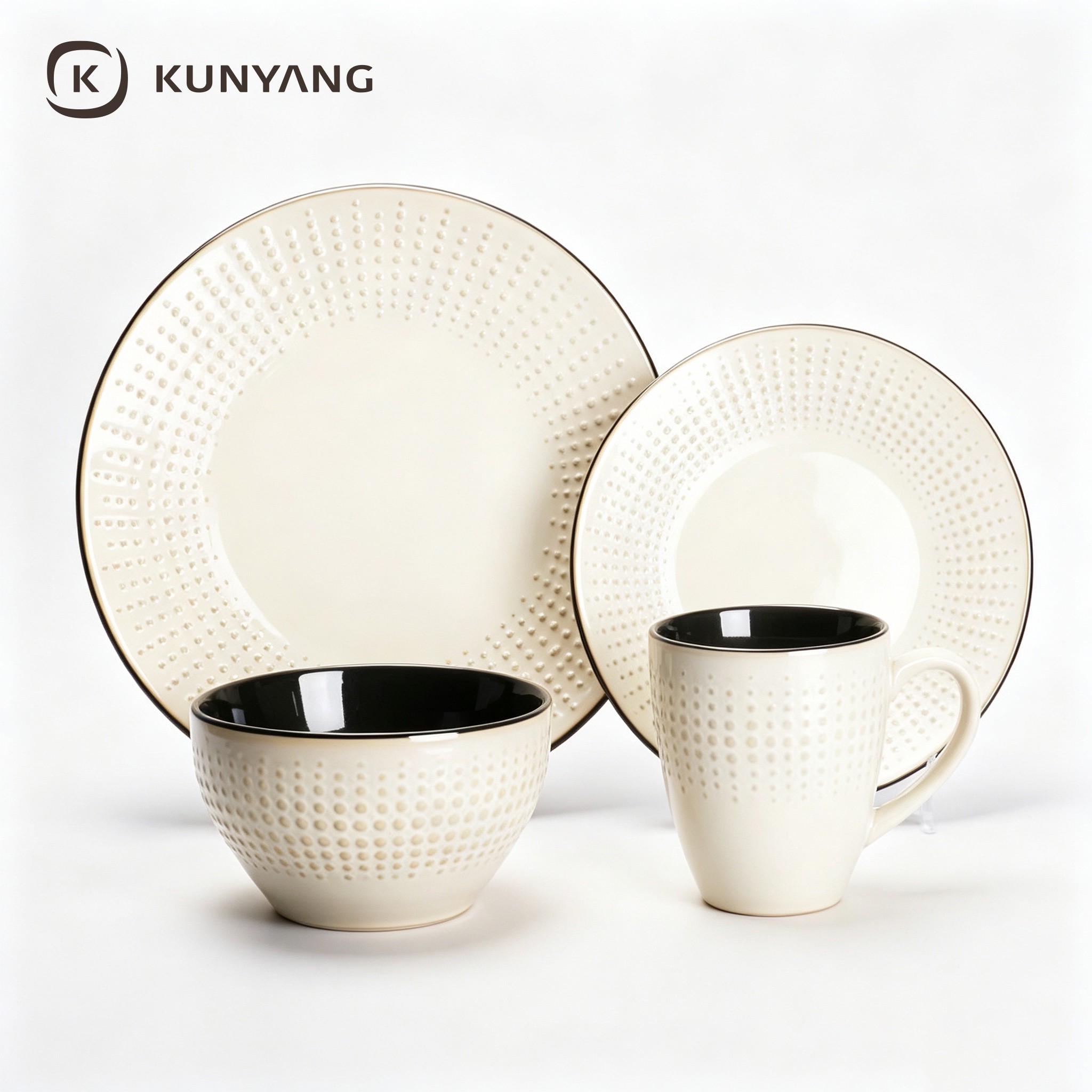 Ceramic Dinner Set White