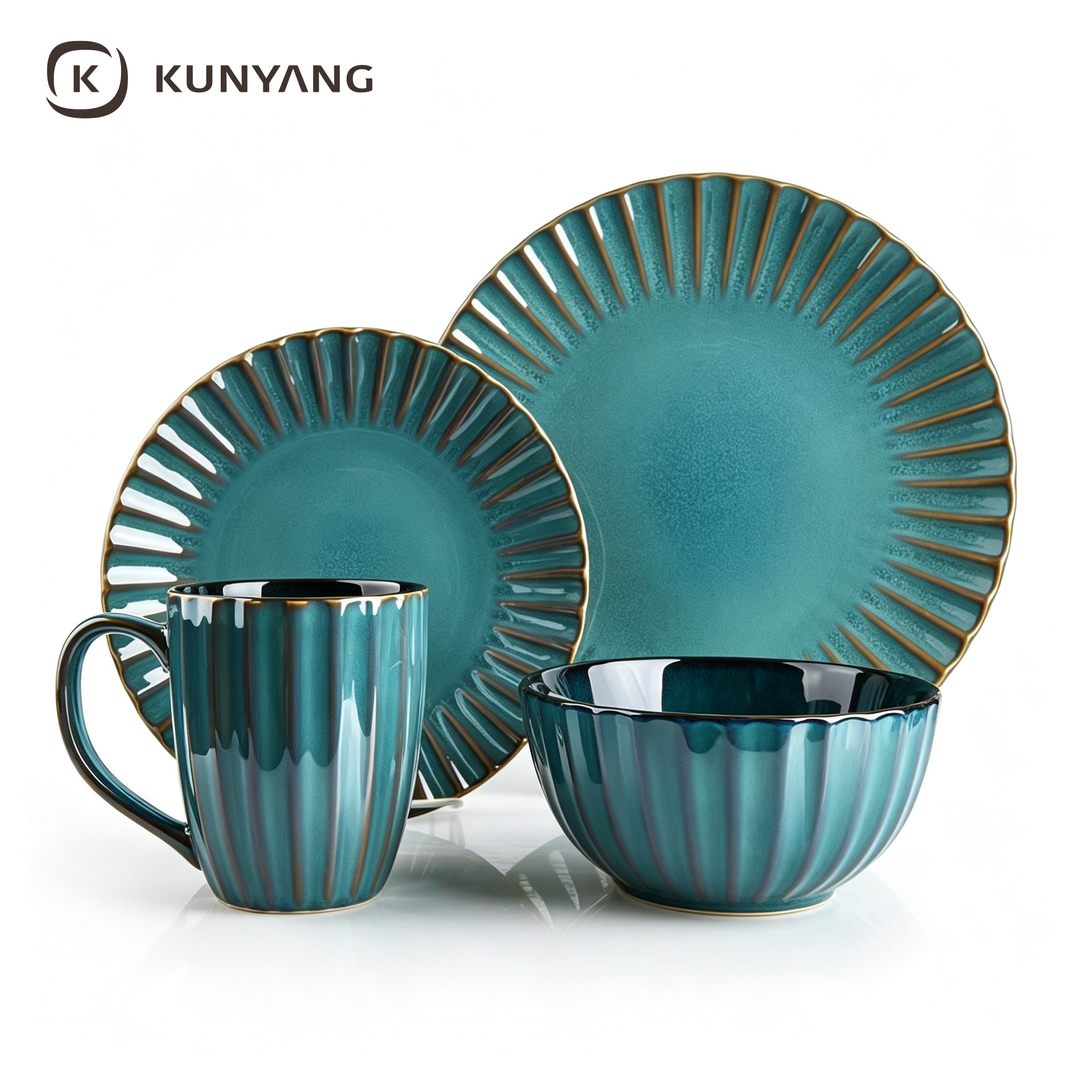 Ceramic Dinner Set Green