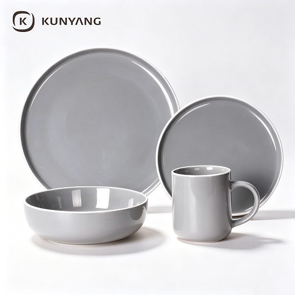 Ceramic Dinner Set Grey