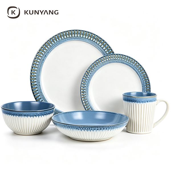 Ceramic Dinner Set Blue