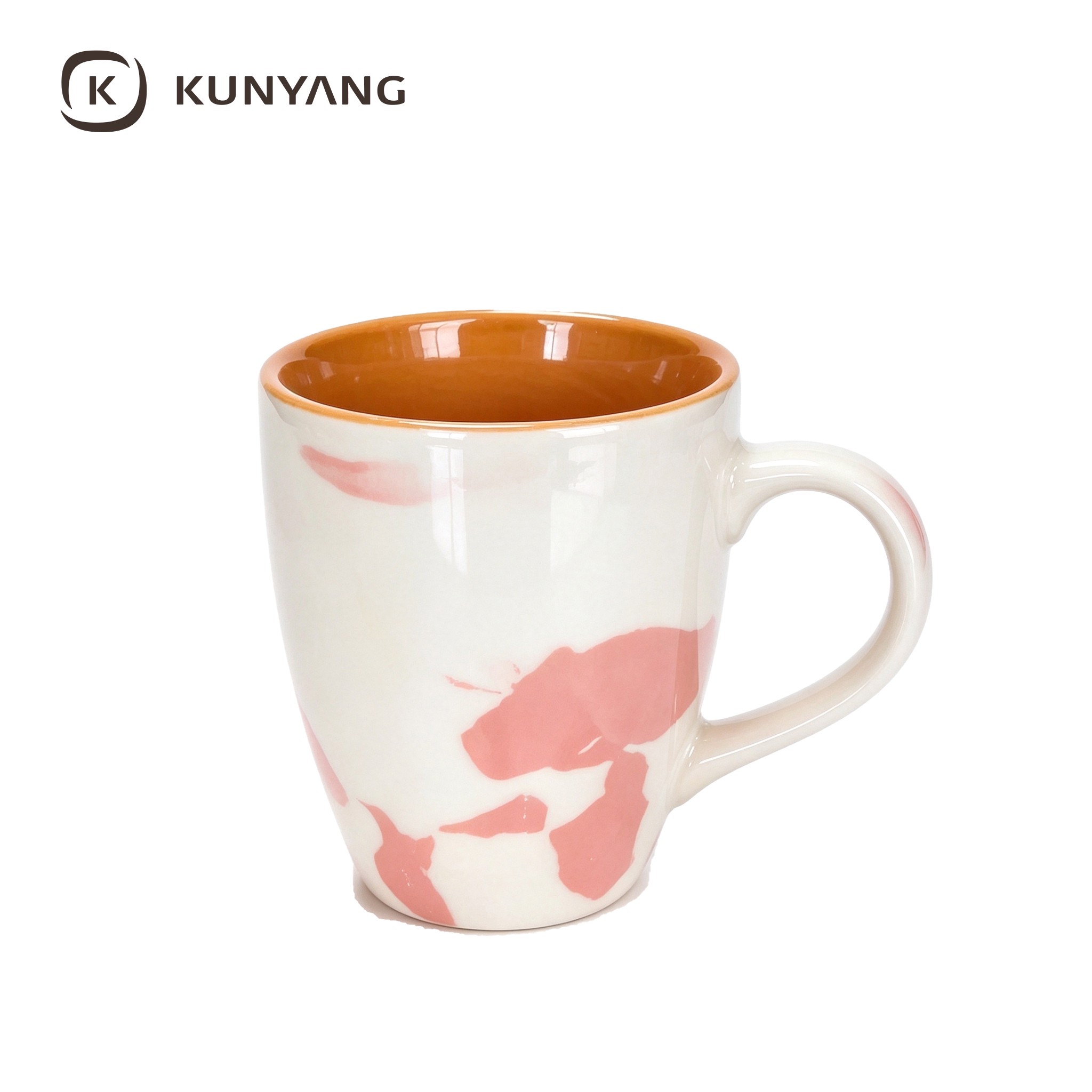 Pink Marble Splatter Glaze Ceramic Mug Pink Marble Splatter Glaze Ceramic Mug