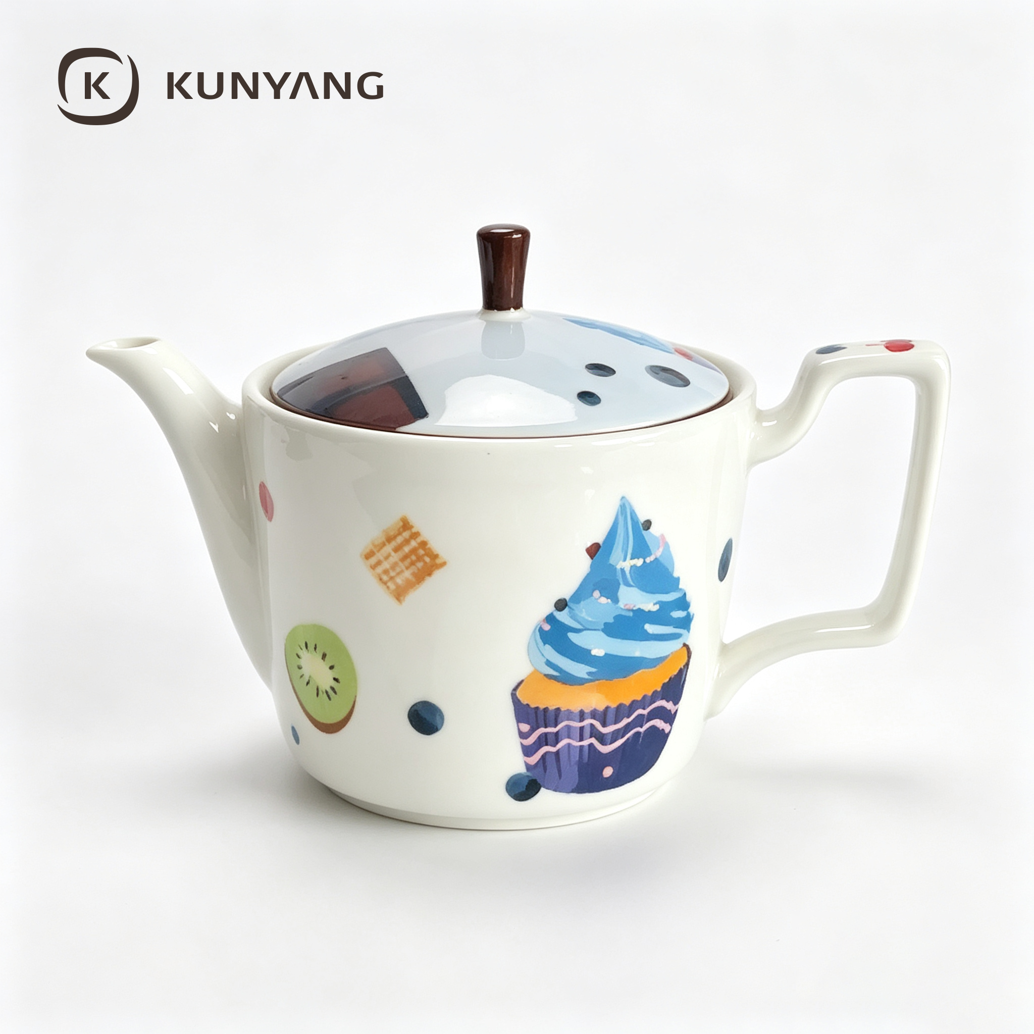 Cartoon Dessert Print Tea Set