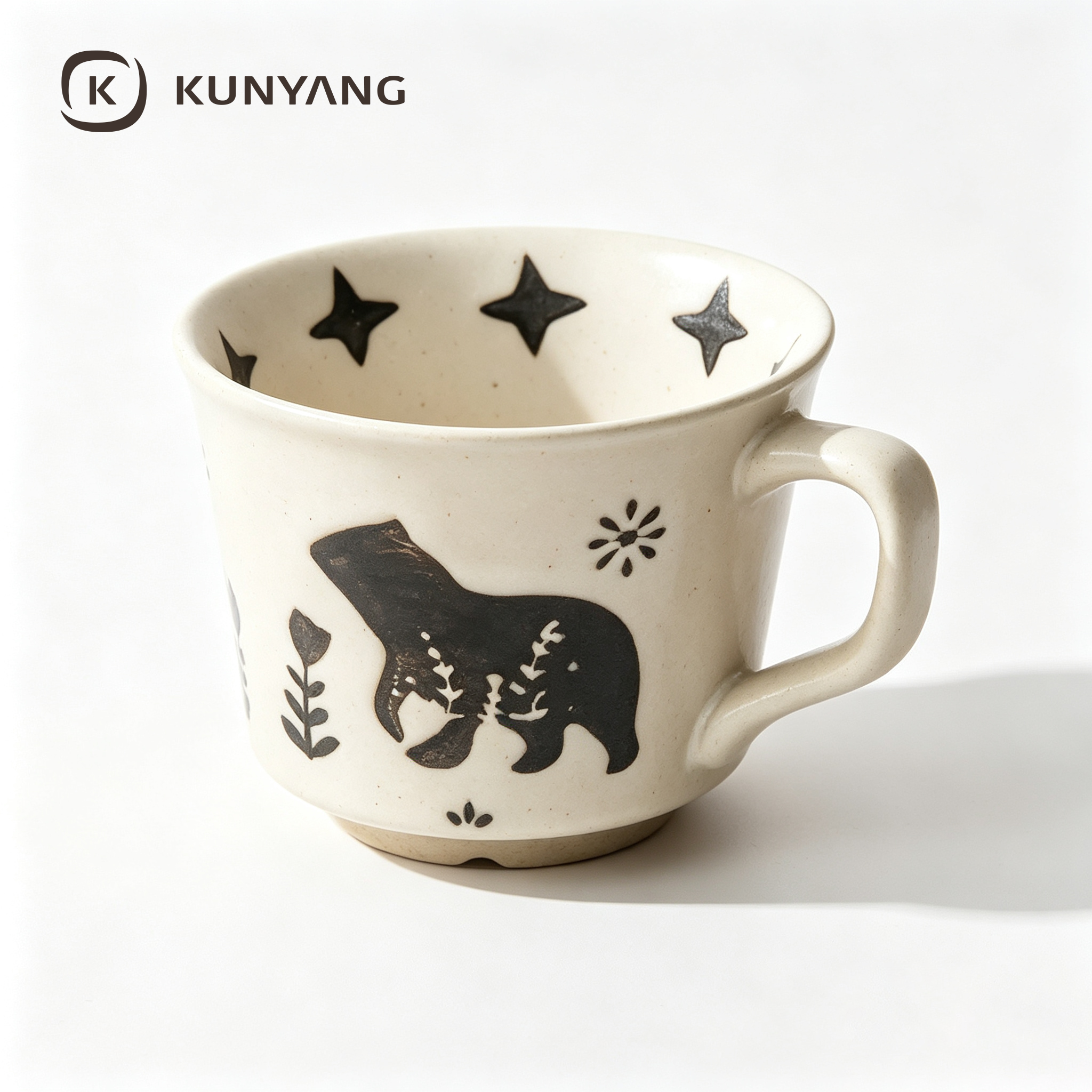 Black Bear Star Ceramic Mug