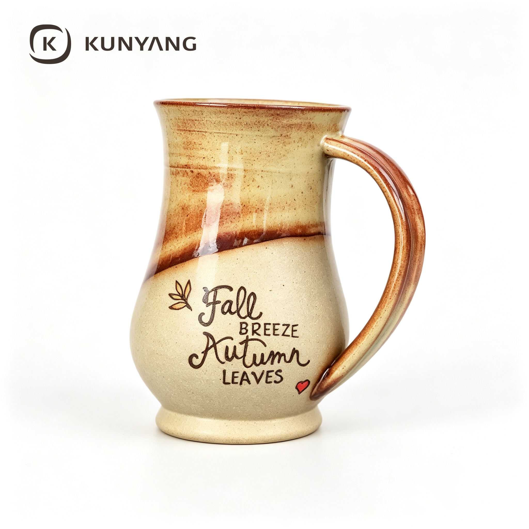 Hand Painted Autumn Tree Ceramic Pitcher Mug