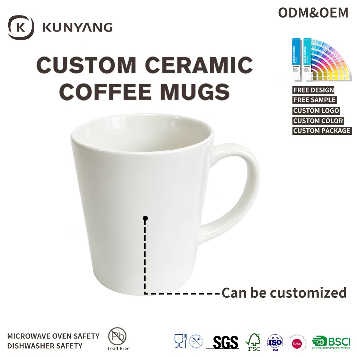 Ultra Thin Light Kun Ceramic Mug