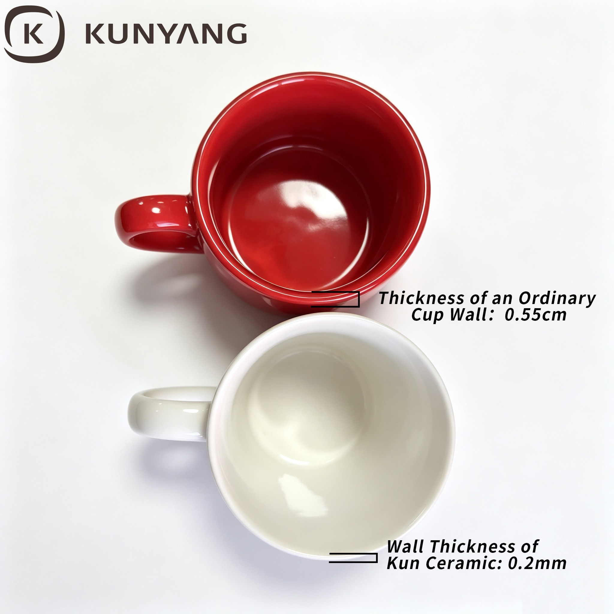 Ultra Thin Light Kun Ceramic Mug