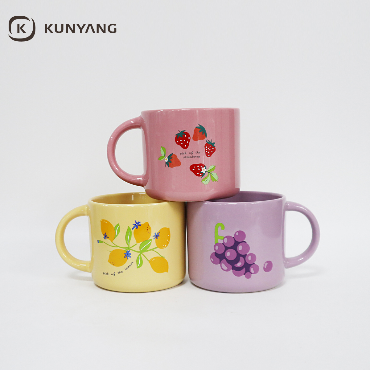 Sweet Fruit Print Ceramic Mug