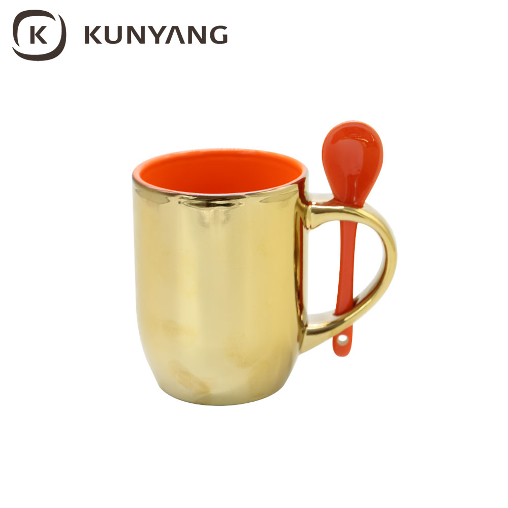 11oz Sublimation Ceramic Mug with spoon