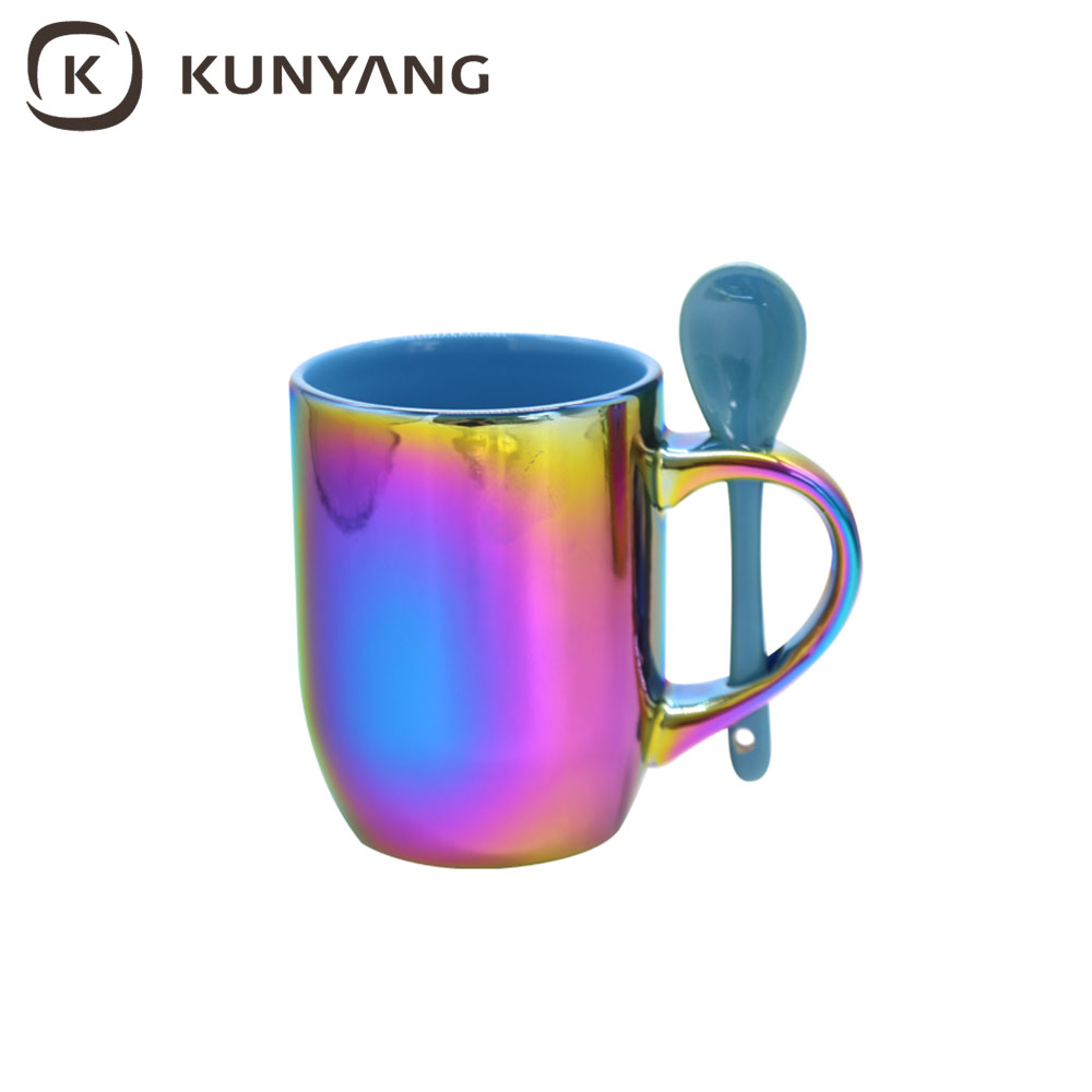 11oz Sublimation Ceramic Mug with spoon