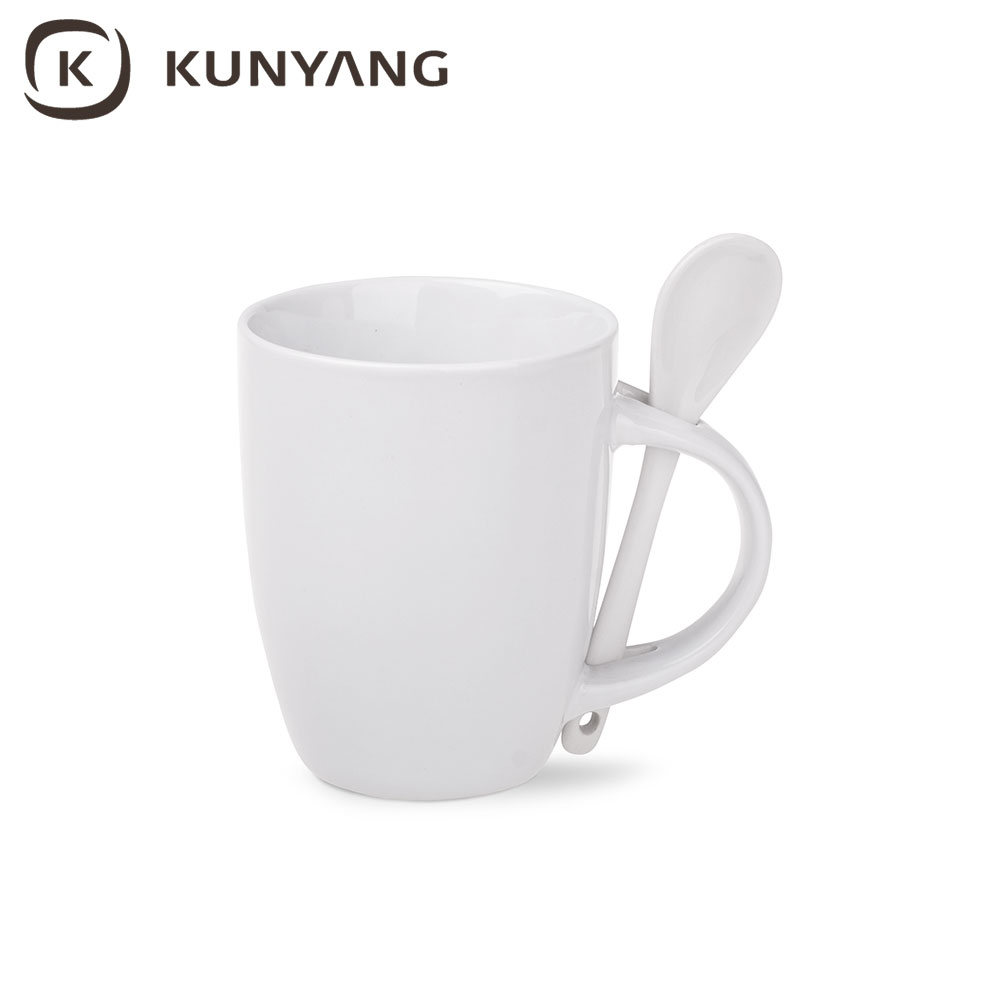 11oz Sublimation Ceramic Mug with spoon