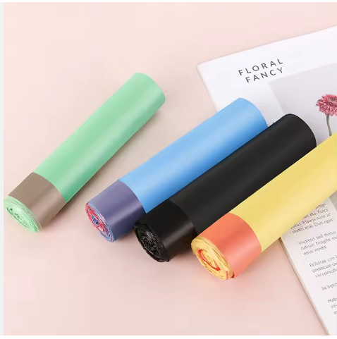 colorful drawstring garbage bag