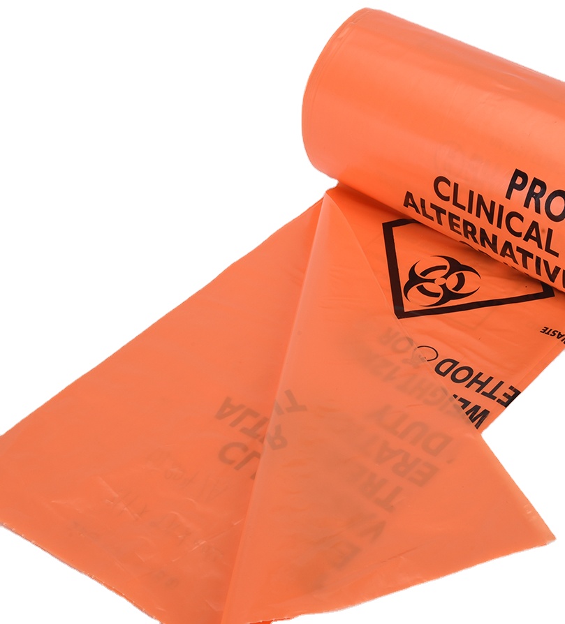 hospital disposable biohazard trash bag