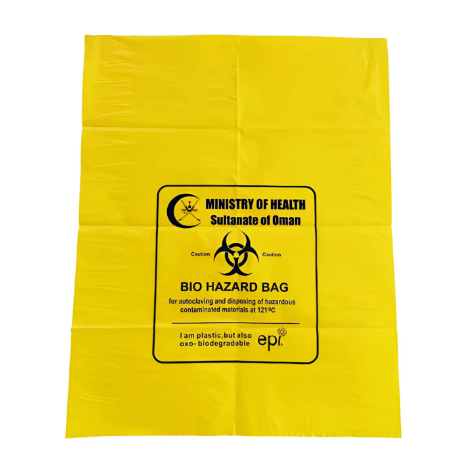 yellow biohazard garbage abg