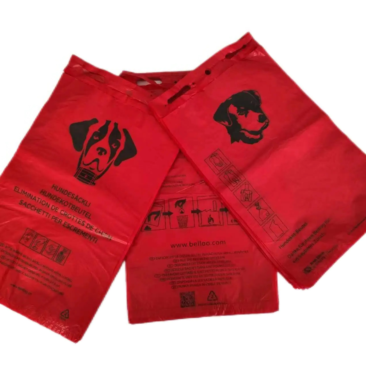 dog poop bag in block