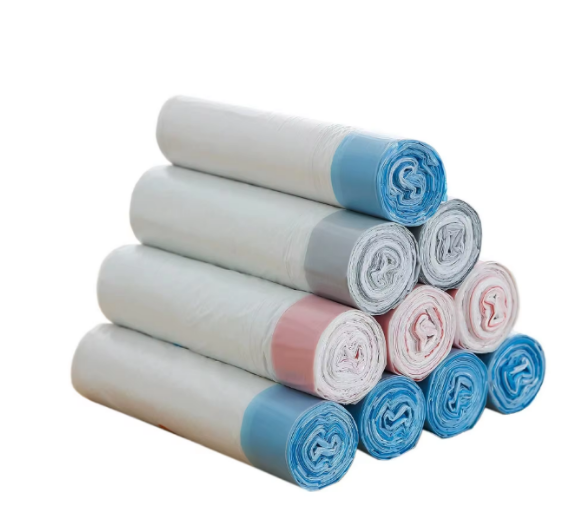 PE drawstring garbage  bag