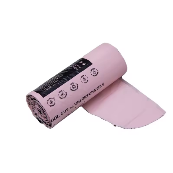 biodegradeble trash bag on roll