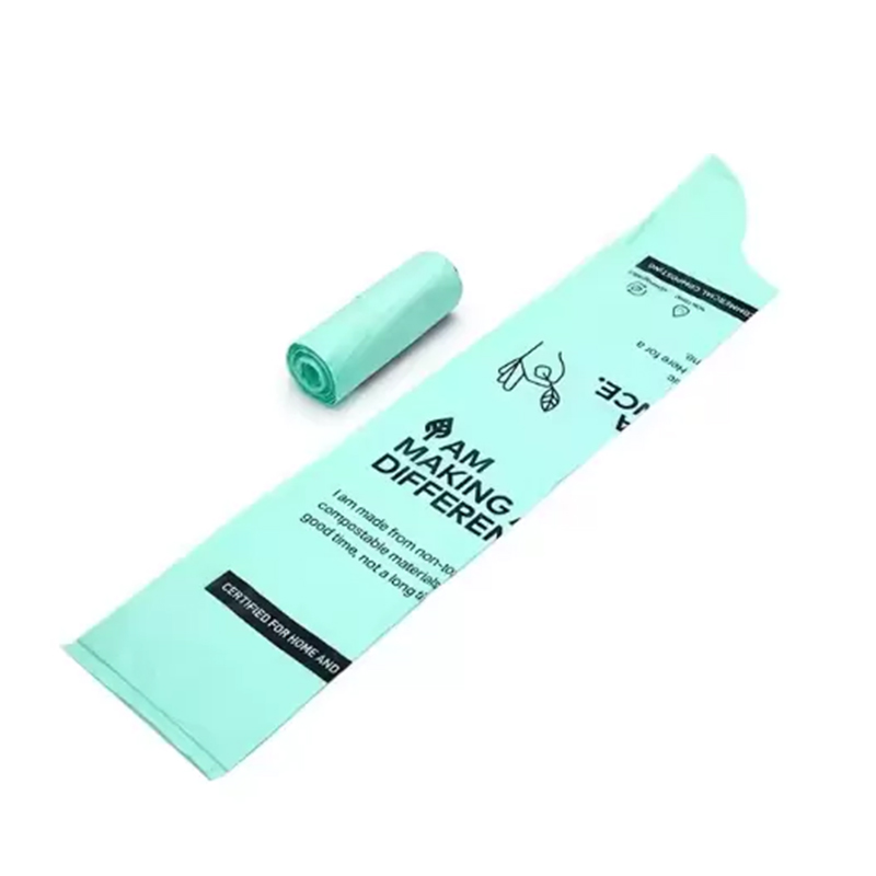 green color compostble trash bag