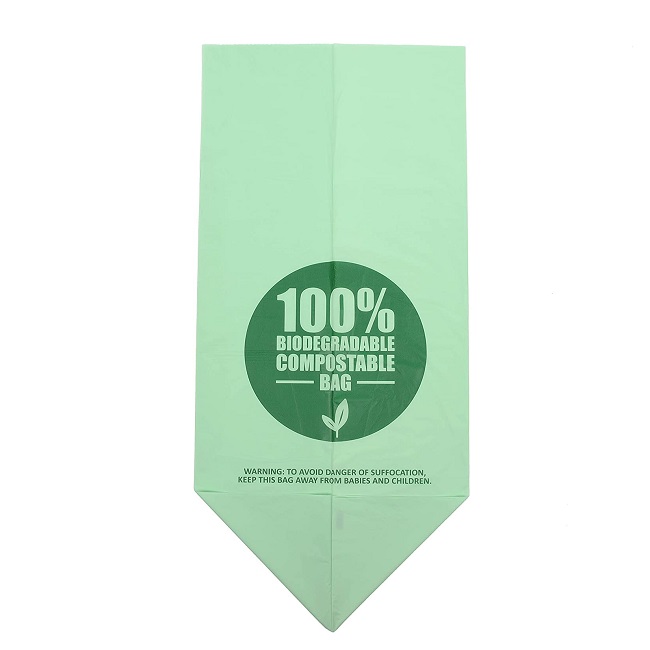 green compostble trash bag