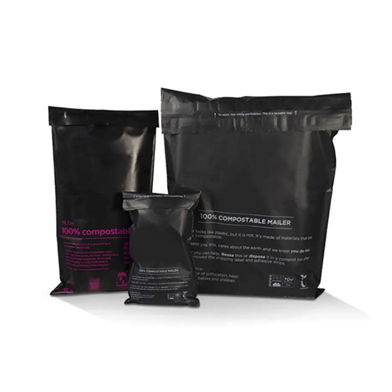 PE mailer bag with black color