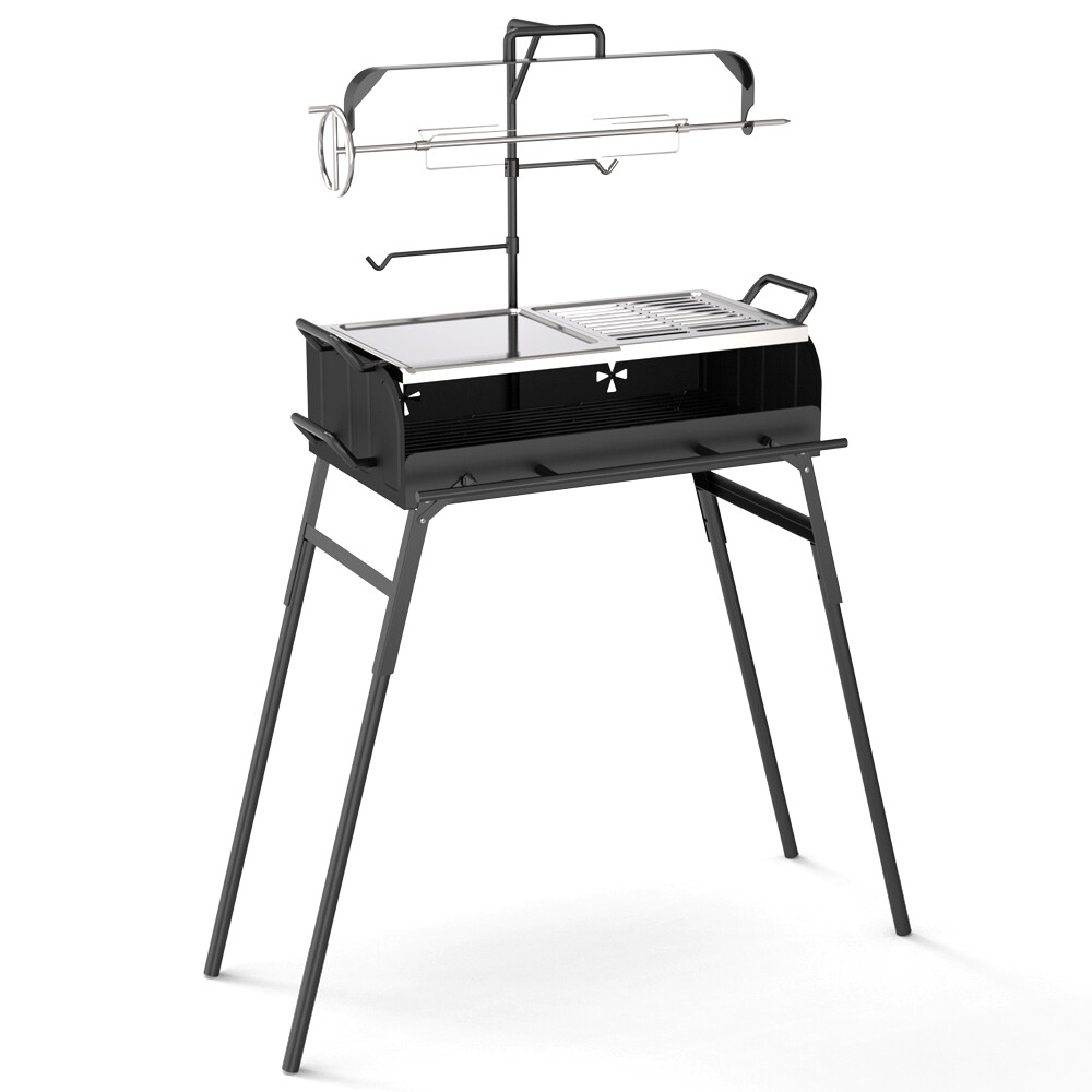 Double-deck barbecue stove