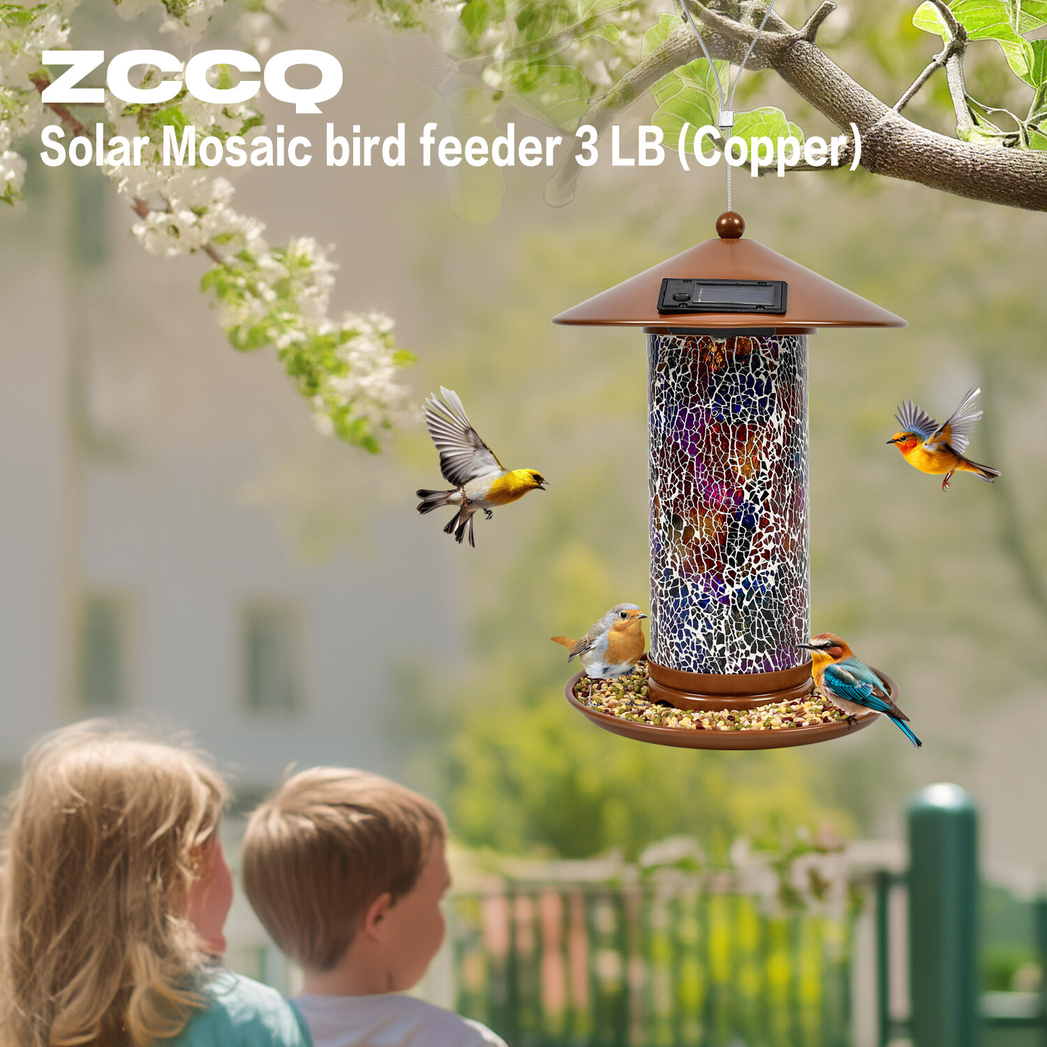 Z Shop solar bird feeder