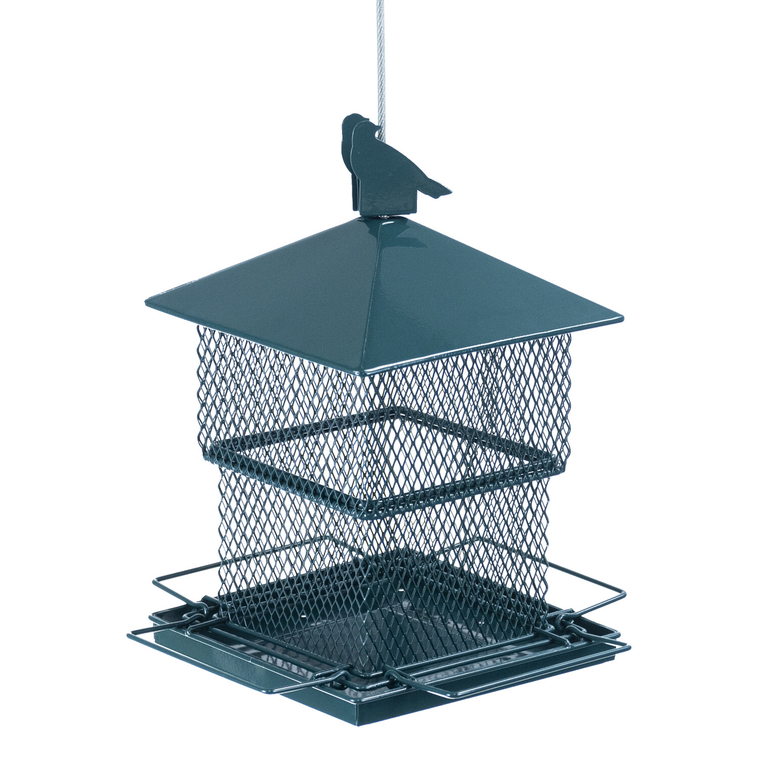 Square bird feeder