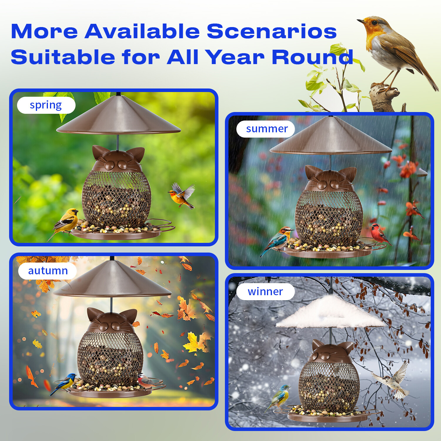 Brown owl bird feeder