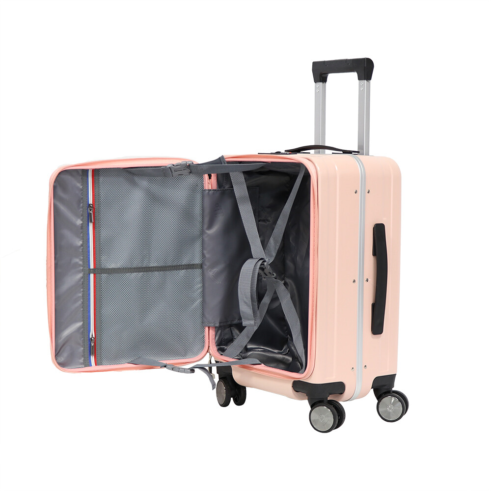 Front opening luggage