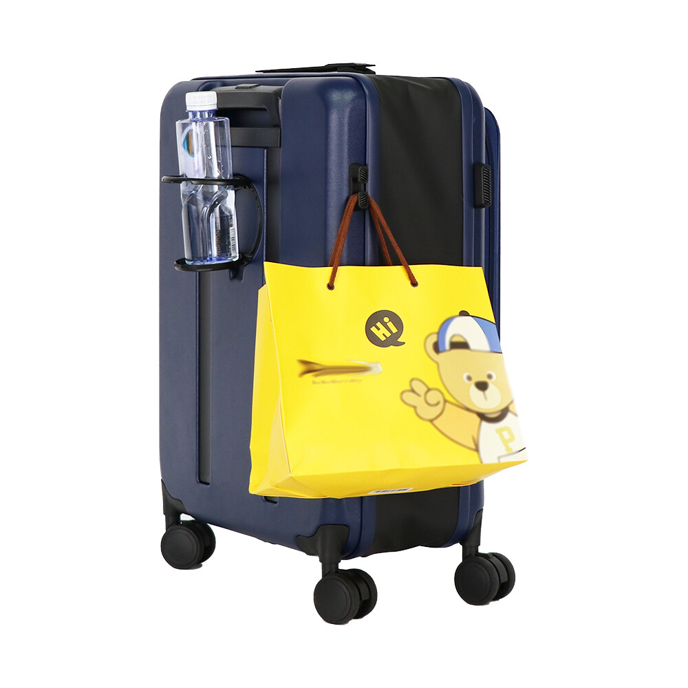 Front Open ABS   Trolley Case Collapsible Travel Suitcase Folding Luggage with Laptop Compartment Structural Design Patent COUNTERFEITING is illegal