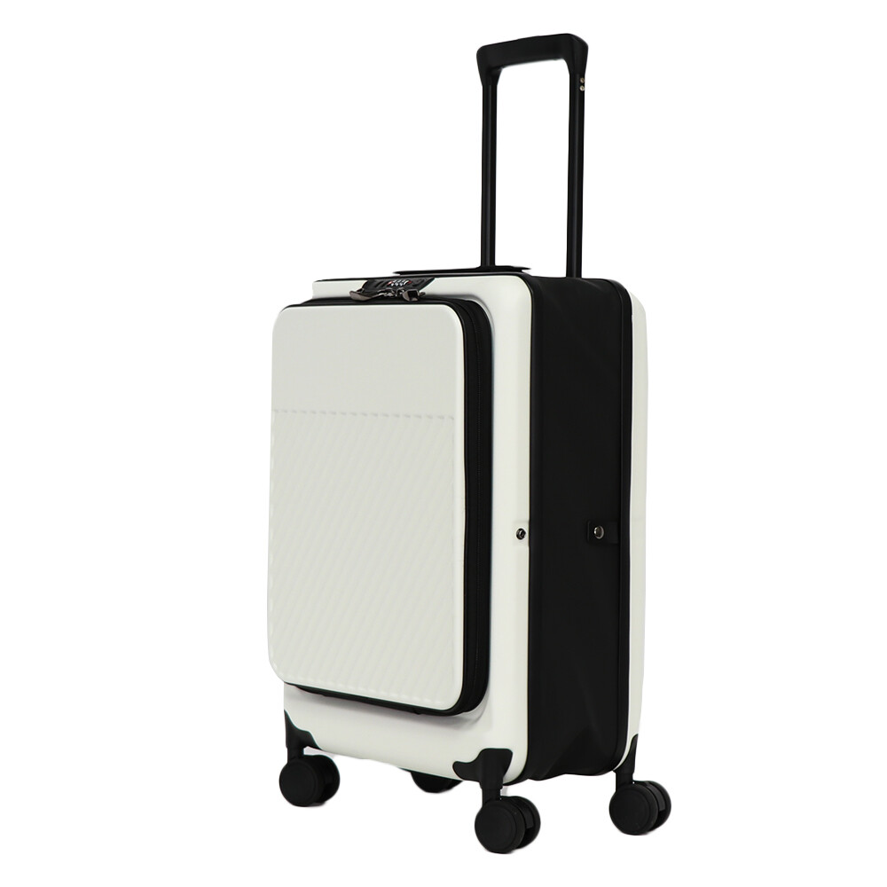 Front Open ABS   Trolley Case Collapsible Travel Suitcase Folding Luggage with Laptop Compartment Structural Design Patent COUNTERFEITING is illegal