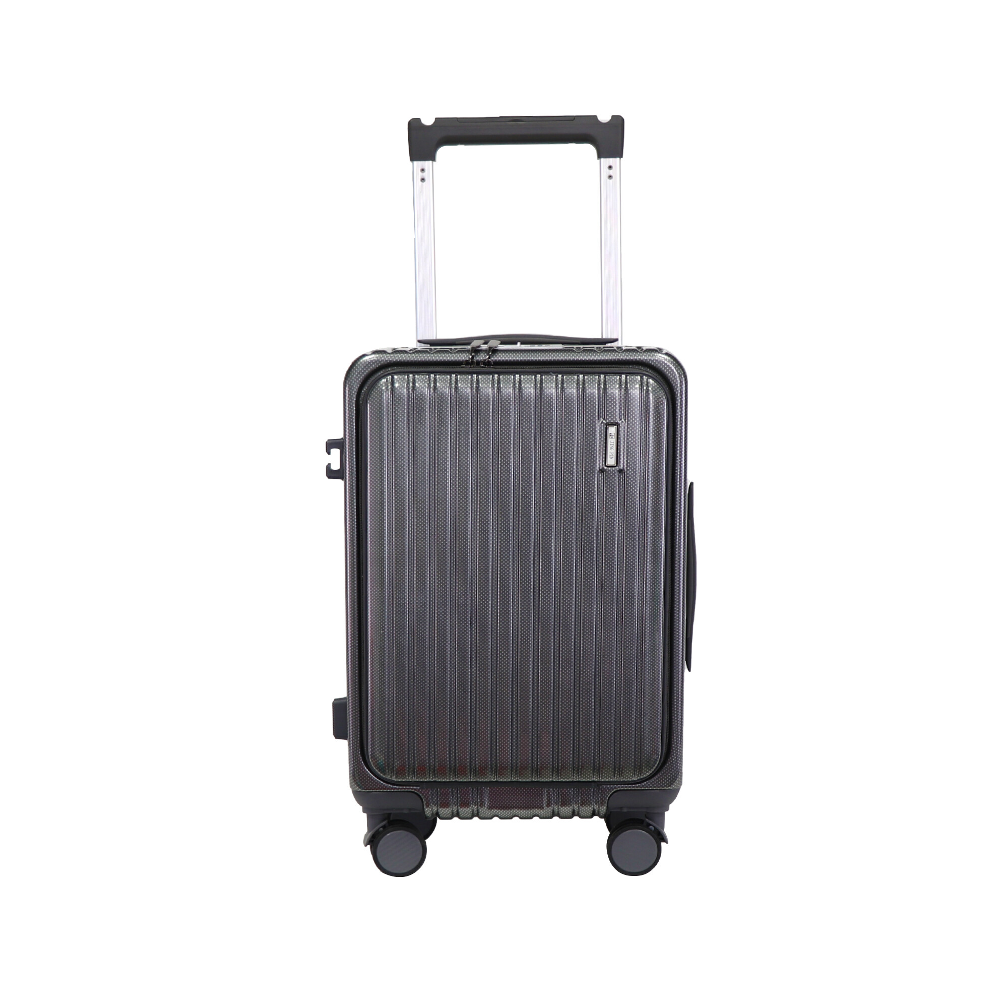 2025 High Quality Front Opening Suitcase with Wide Trolley  Aluminum Frame Luggage Sets with Wet/Dry Separation, Customization
