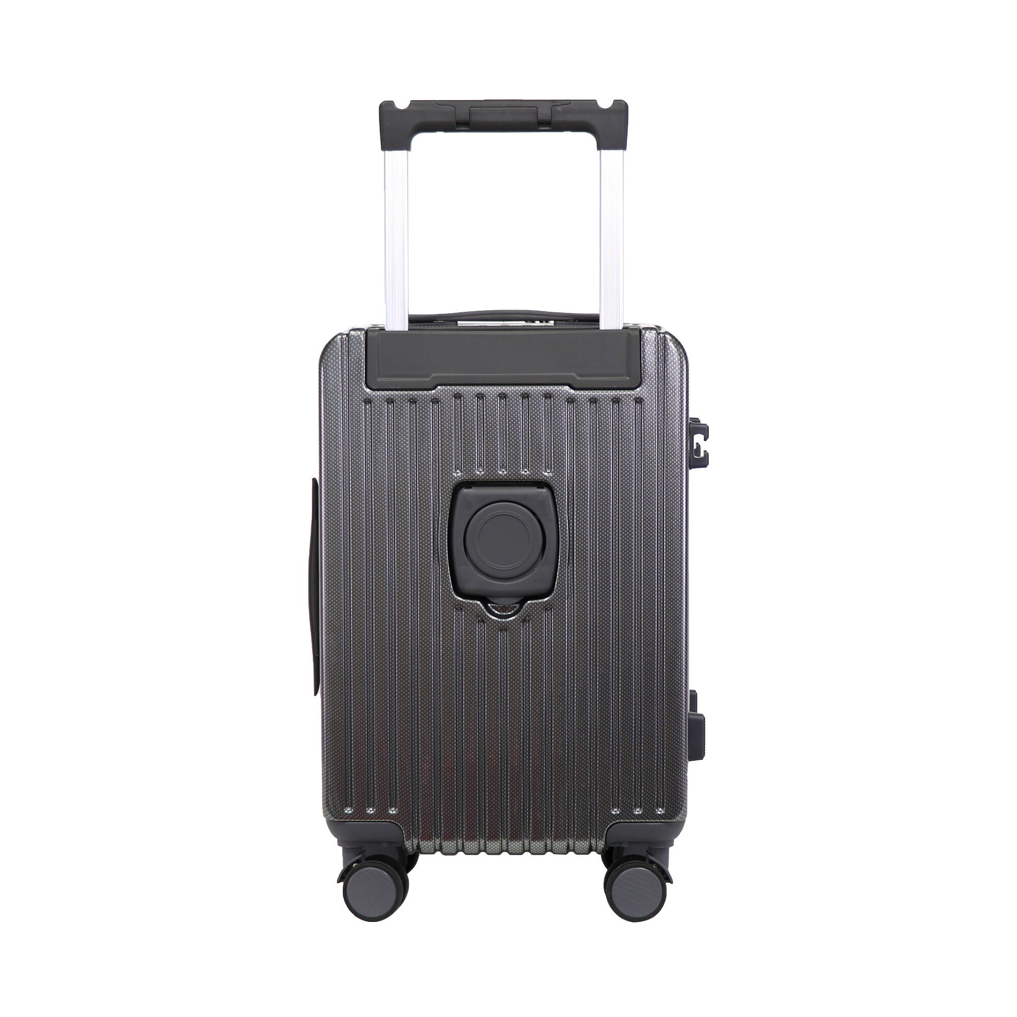 2025 High Quality Front Opening Suitcase with Wide Trolley  Aluminum Frame Luggage Sets with Wet/Dry Separation, Customization