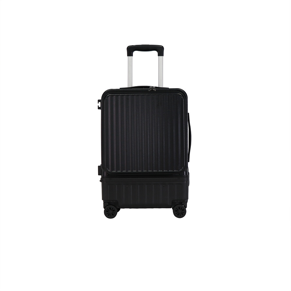 good quality new style luggage 2025 front opening suitcase removable carry on
