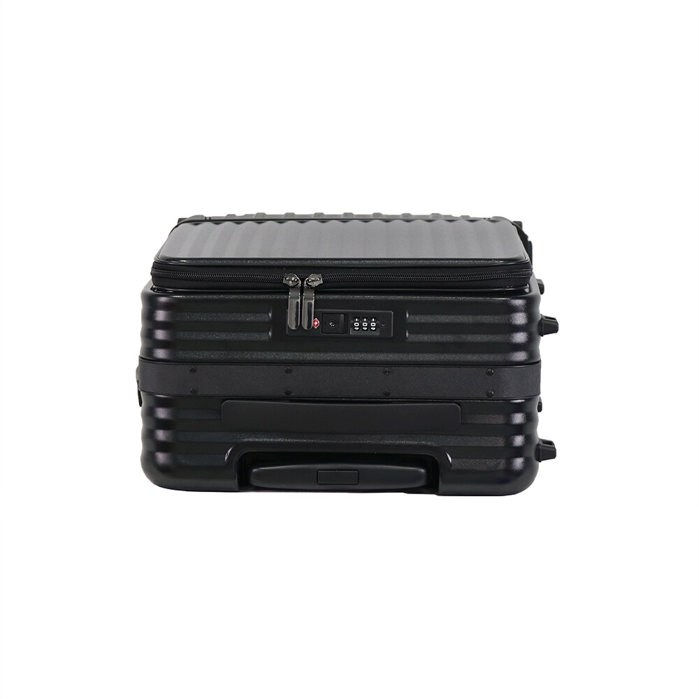 good quality new style luggage 2025 front opening suitcase removable carry on