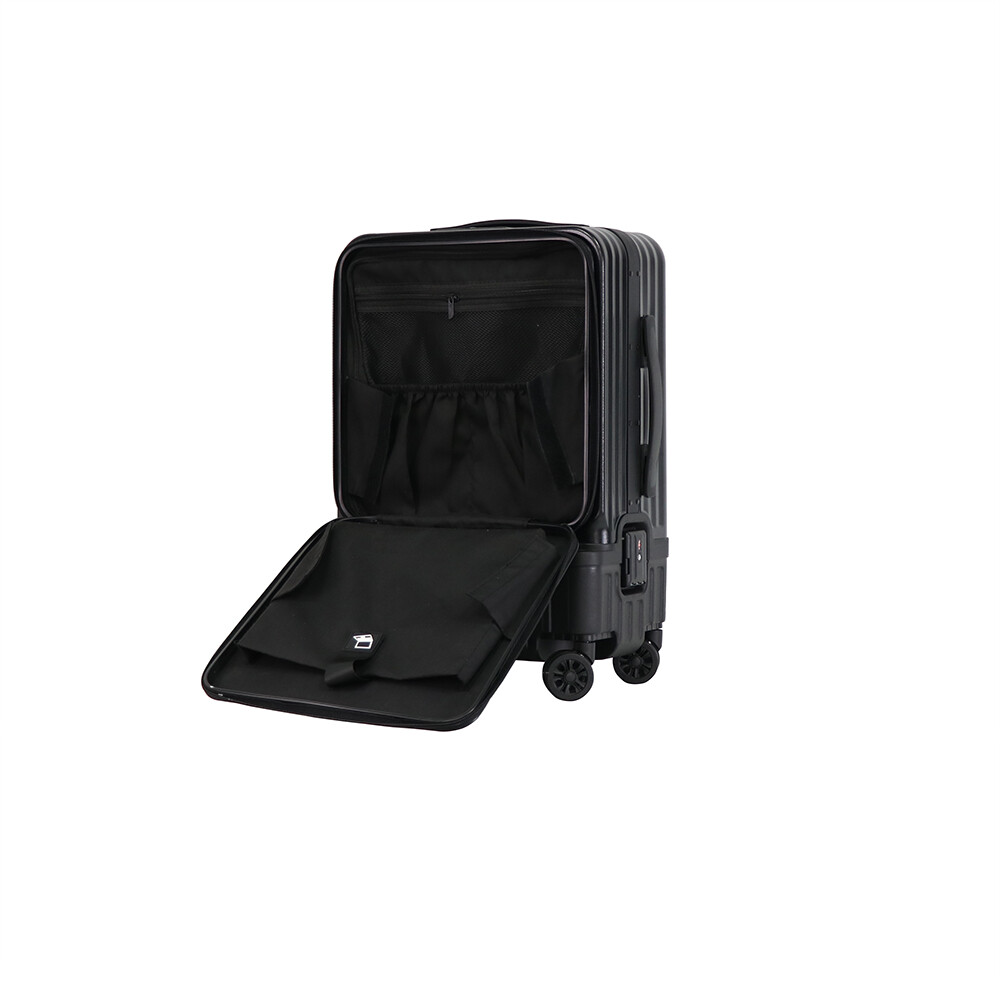 good quality new style luggage 2025 front opening suitcase removable carry on