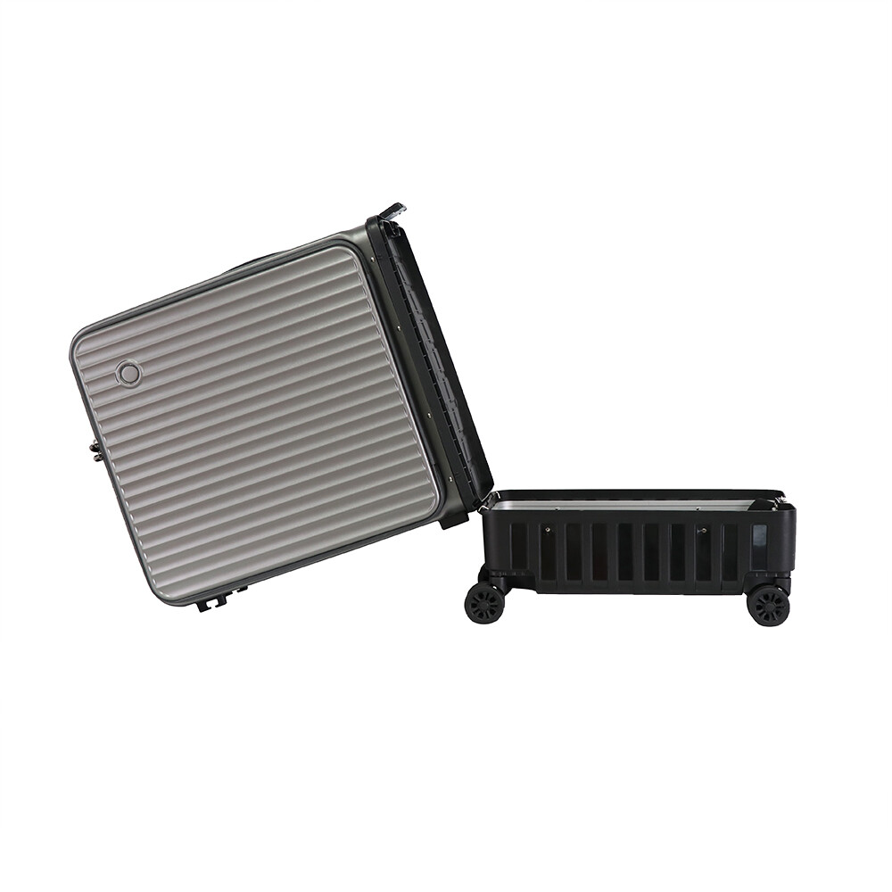 good quality new style luggage 2025 front opening suitcase removable carry on