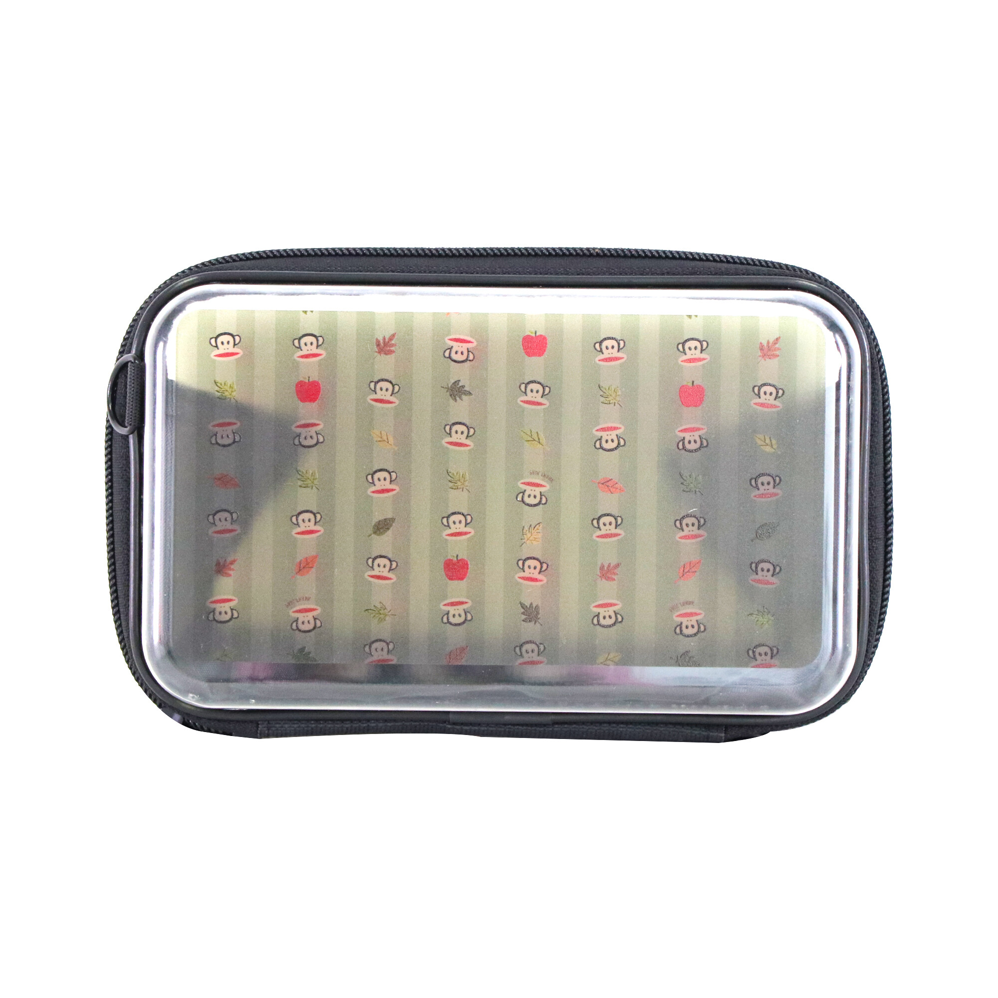 2025 New Product Eco-Friendly Clear PC Cosmetic Bag Custom Logo Cute Cartoon Shoulder Strap Large Space Carry-on Suitcase