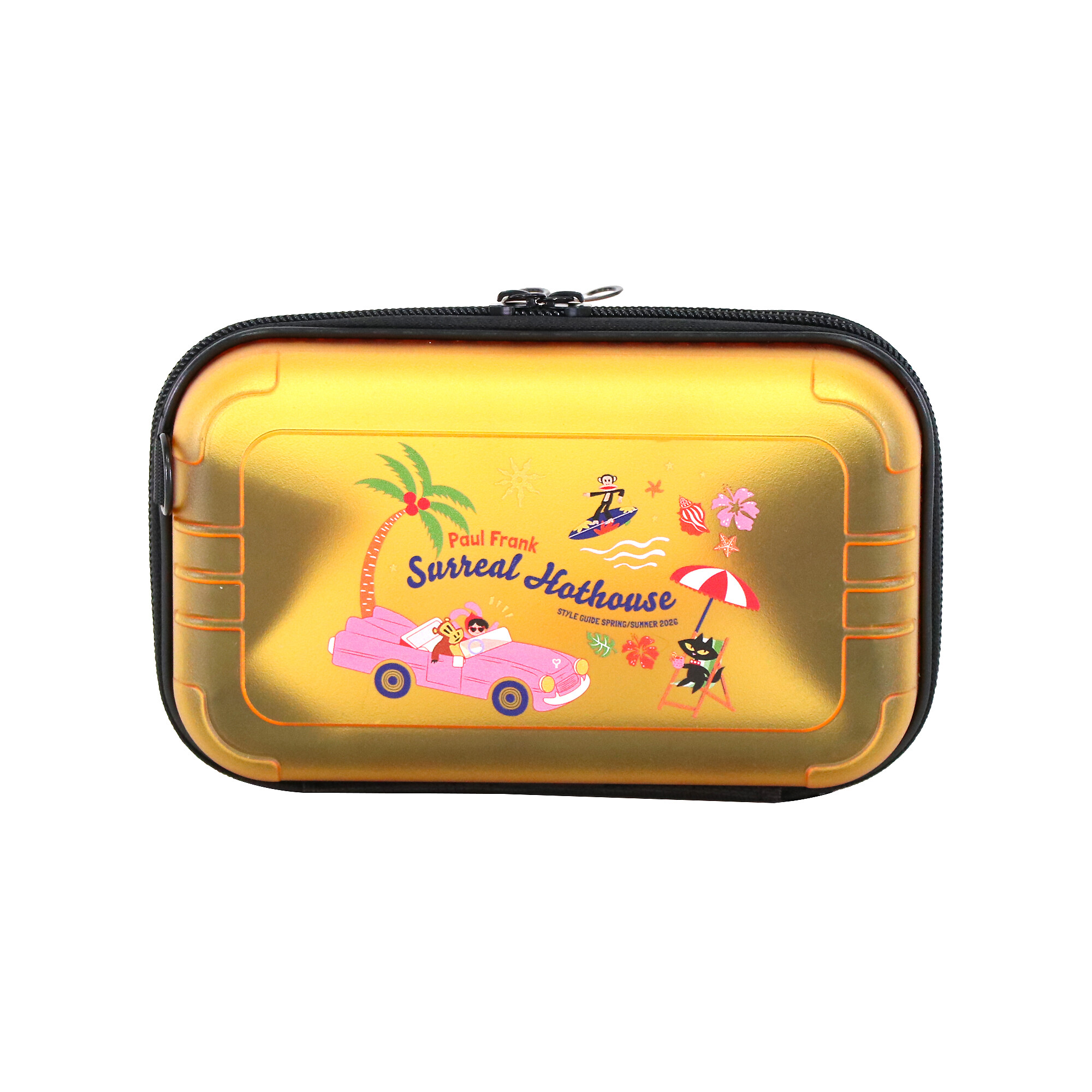 2025 New Product Eco-Friendly Clear PC Cosmetic Bag Custom Logo Cute Cartoon Shoulder Strap Large Space Carry-on Suitcase