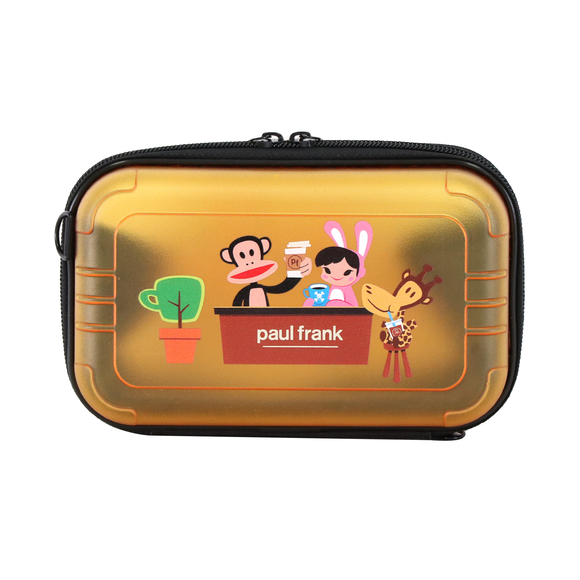 2025 New Product Eco-Friendly Clear PC Cosmetic Bag Custom Logo Cute Cartoon Shoulder Strap Large Space Carry-on Suitcase