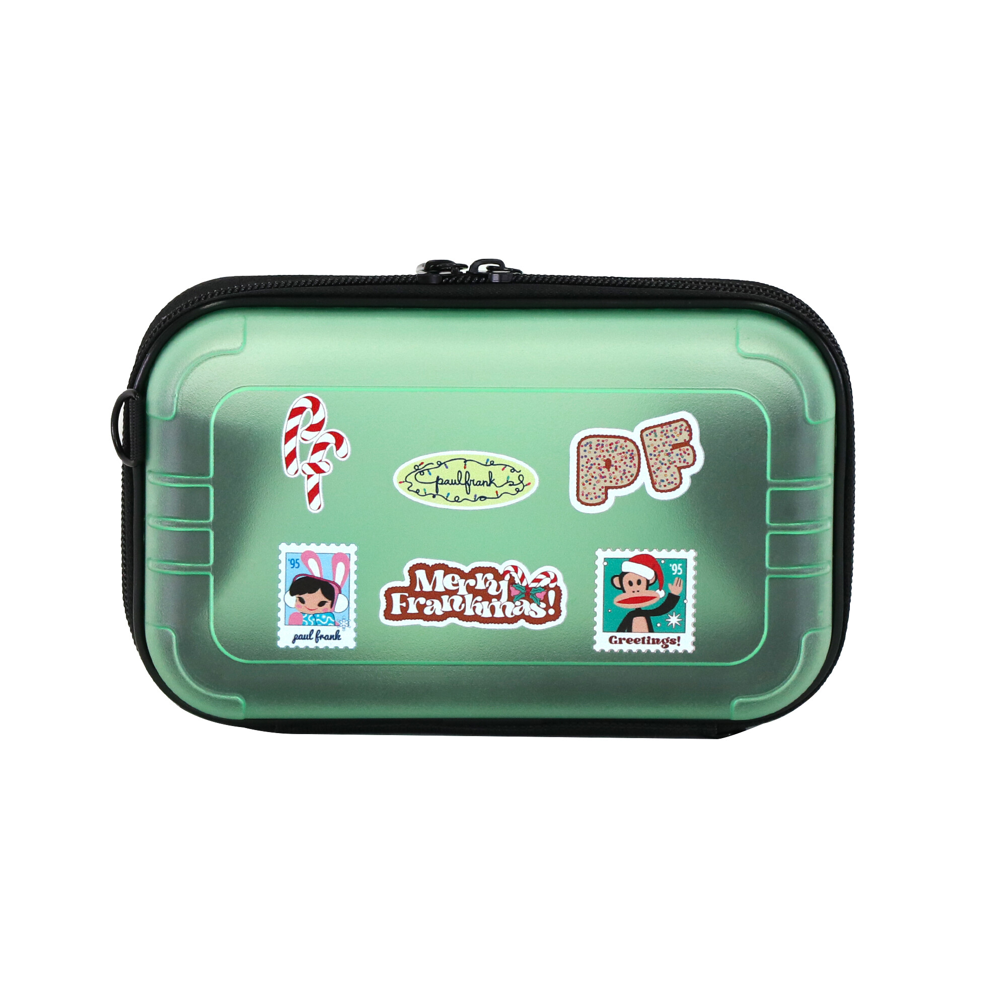 2025 New Product Eco-Friendly Clear PC Cosmetic Bag Custom Logo Cute Cartoon Shoulder Strap Large Space Carry-on Suitcase