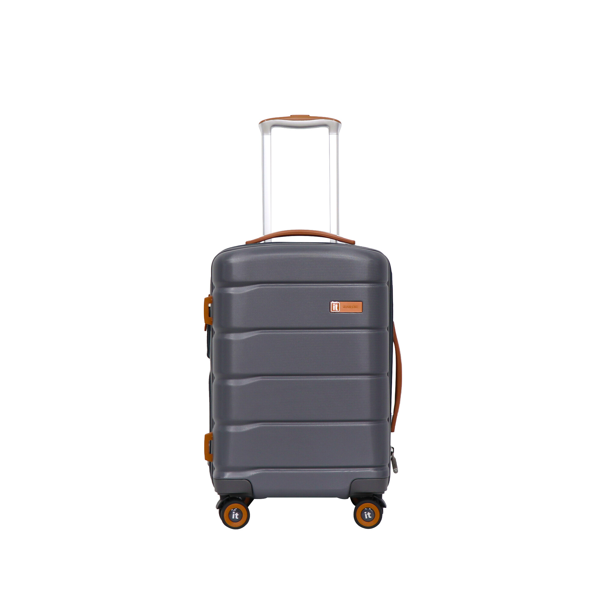 High-Quality Luxury Luggage Sets: ABS+PC Aluminum Trolley Case with Durable Spinner Caster Expandable Zipper and Cup Holder