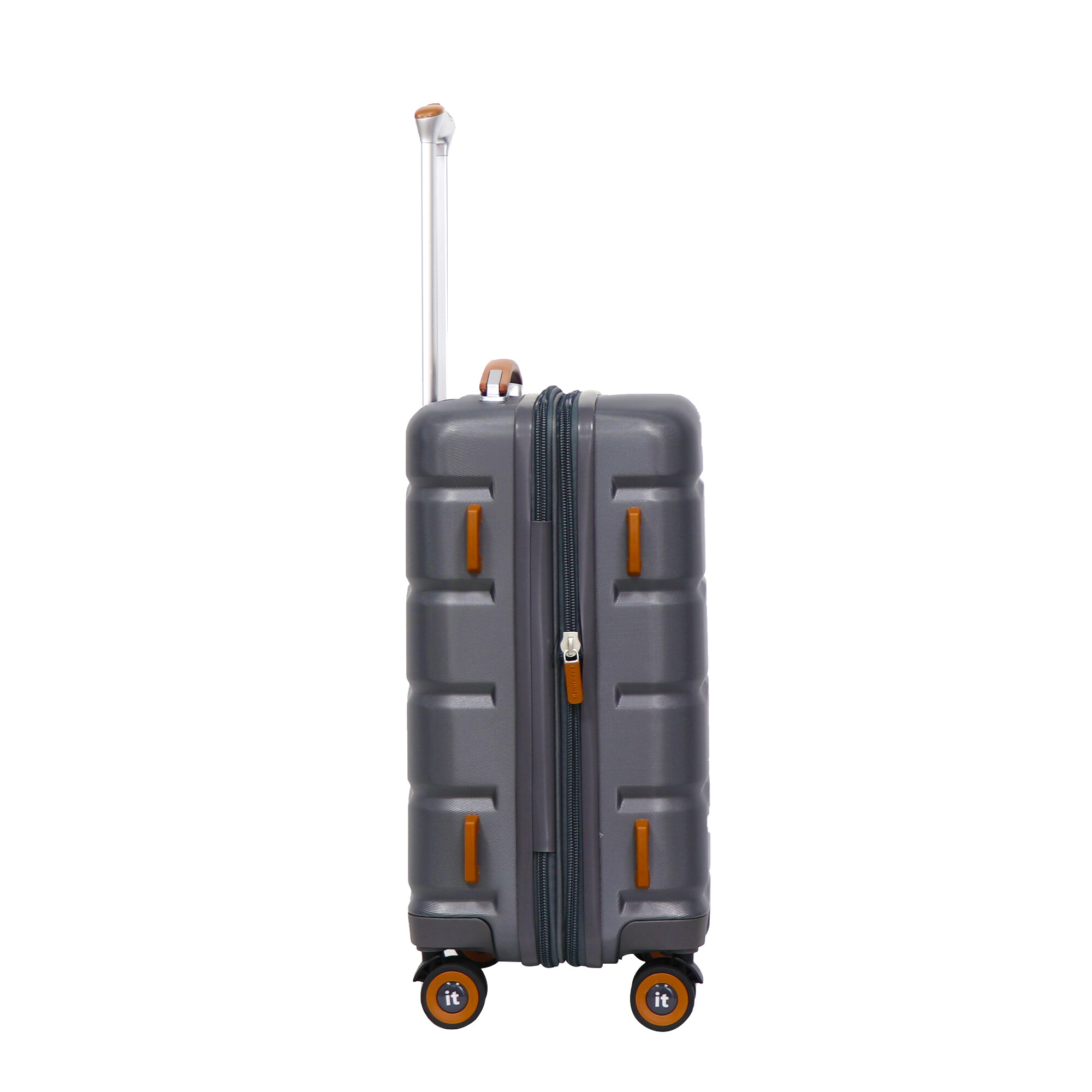 High-Quality Luxury Luggage Sets: ABS+PC Aluminum Trolley Case with Durable Spinner Caster Expandable Zipper and Cup Holder