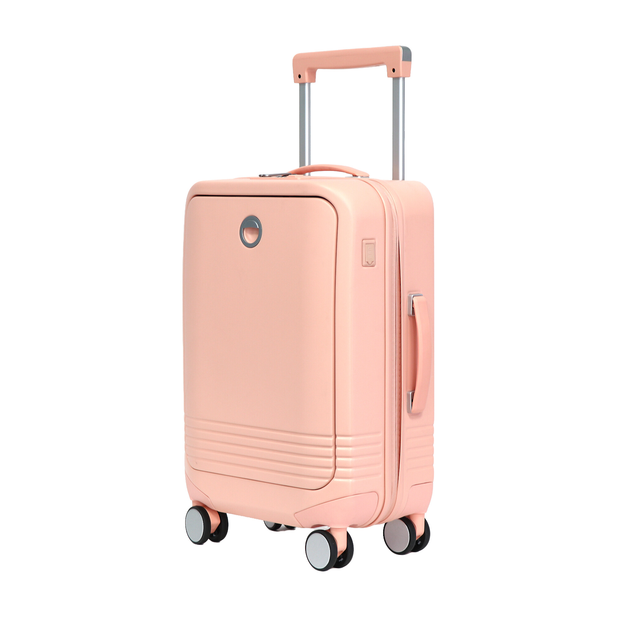 2025 Durable Hard-Shell PC Travel Suitcase Large Capacity Spinner TSA Lock USB Charging Port Zipper Frame Closure Popular Design