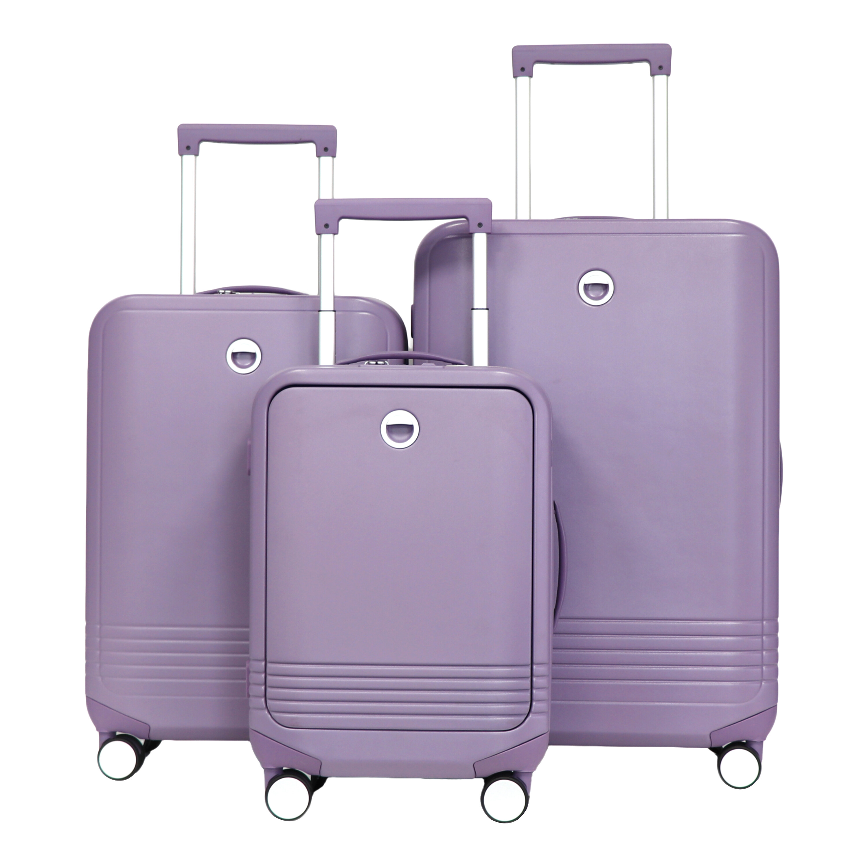 2025 Durable Hard-Shell PC Travel Suitcase Large Capacity Spinner TSA Lock USB Charging Port Zipper Frame Closure Popular Design