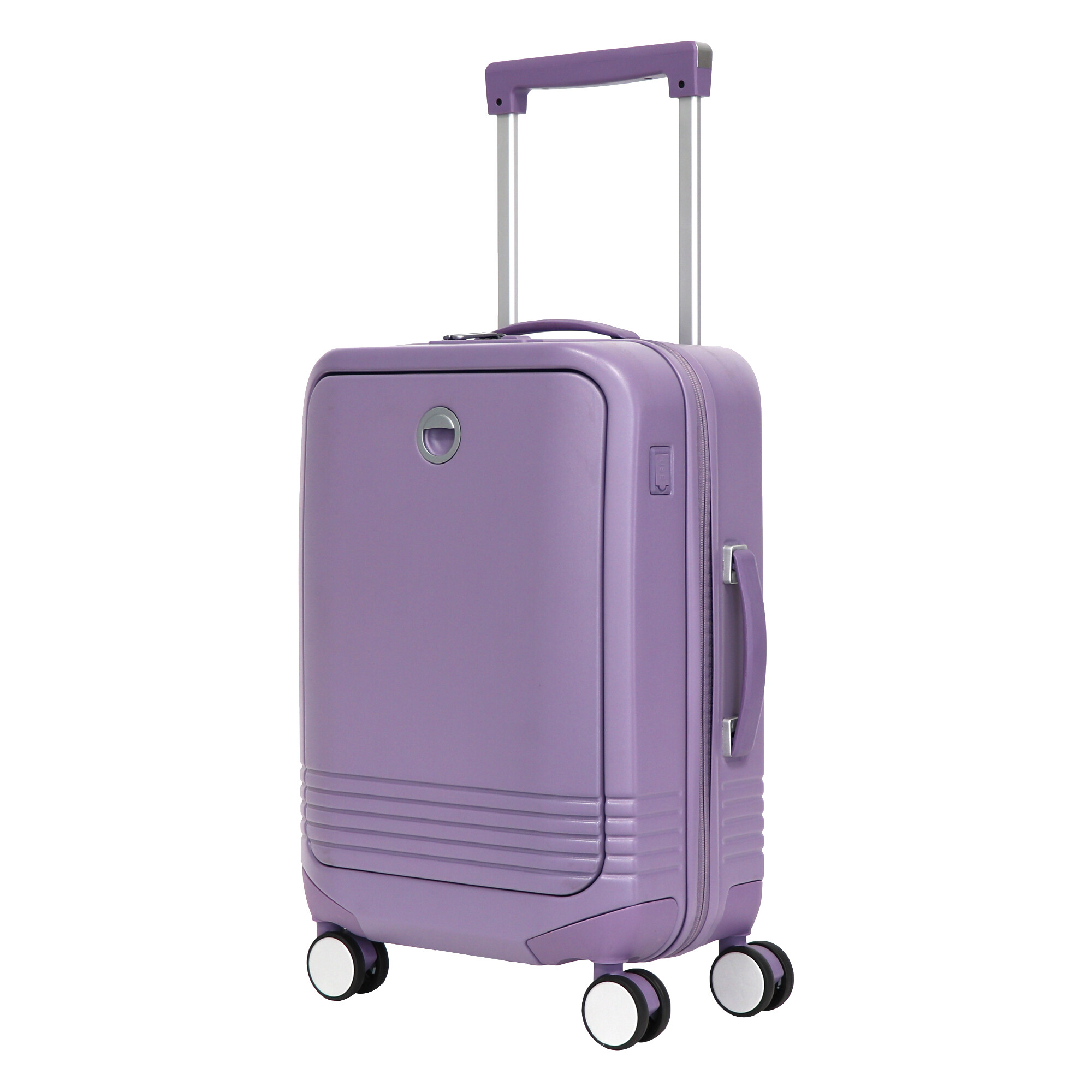 2025 Durable Hard-Shell PC Travel Suitcase Large Capacity Spinner TSA Lock USB Charging Port Zipper Frame Closure Popular Design