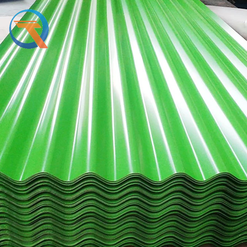 AZ60/AZ150/AZ180/AZ240 Color-coated corrugated steel plate High quality corrugated roofing boards