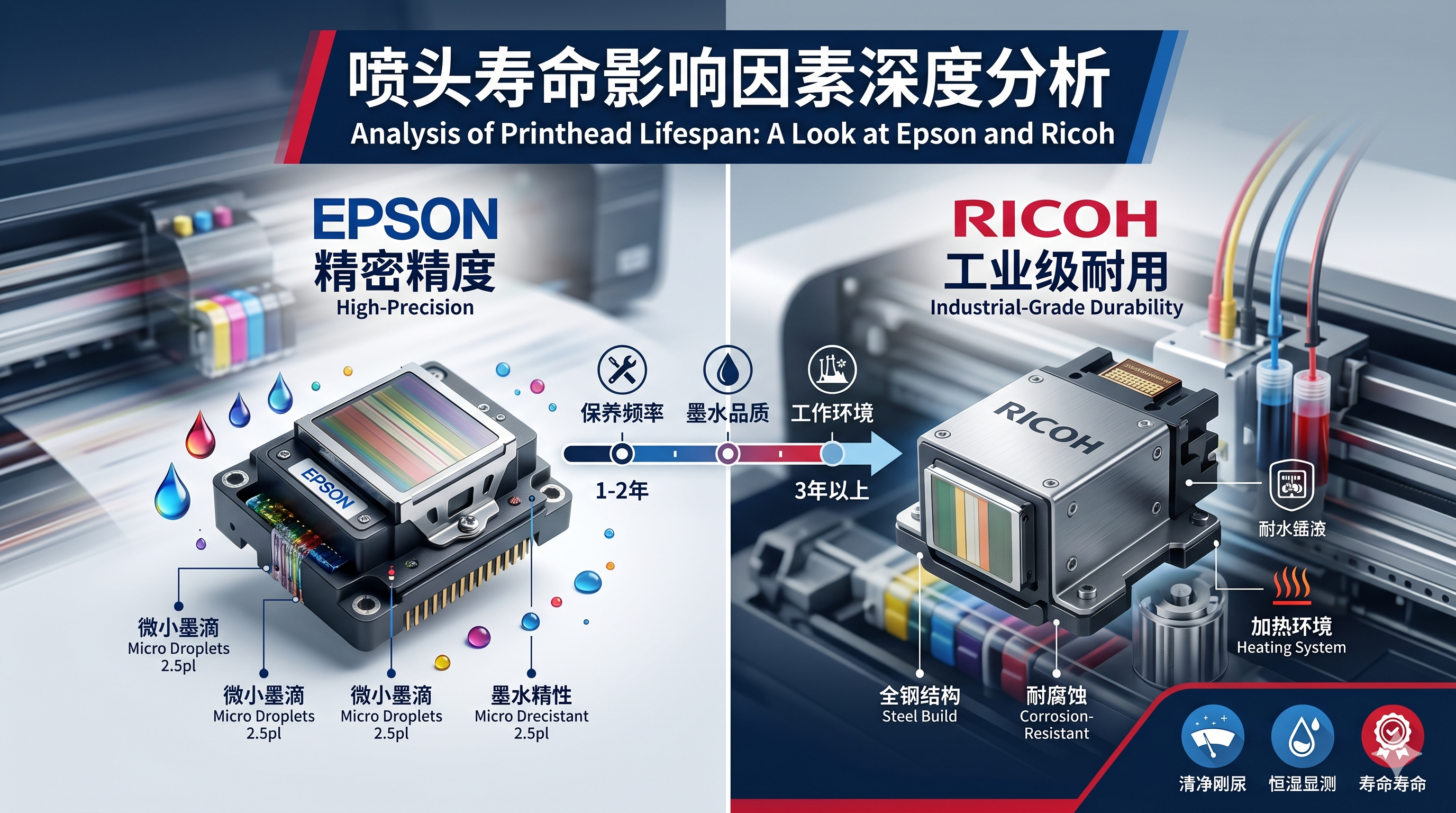 Analysis of Factors Affecting Printhead Lifespan: A Look at Epson and Ricoh